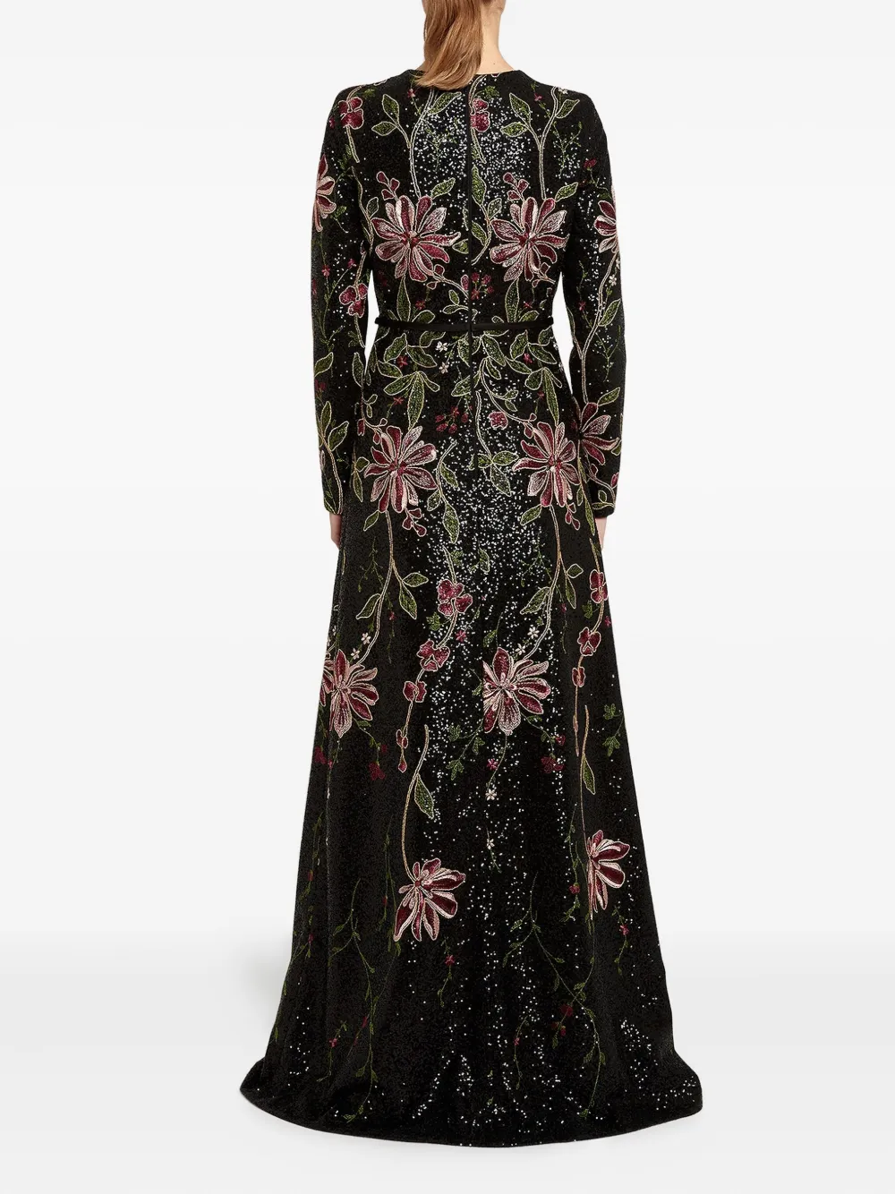 Giambattista Valli Sequin-embellishment Maxi Dress In Black