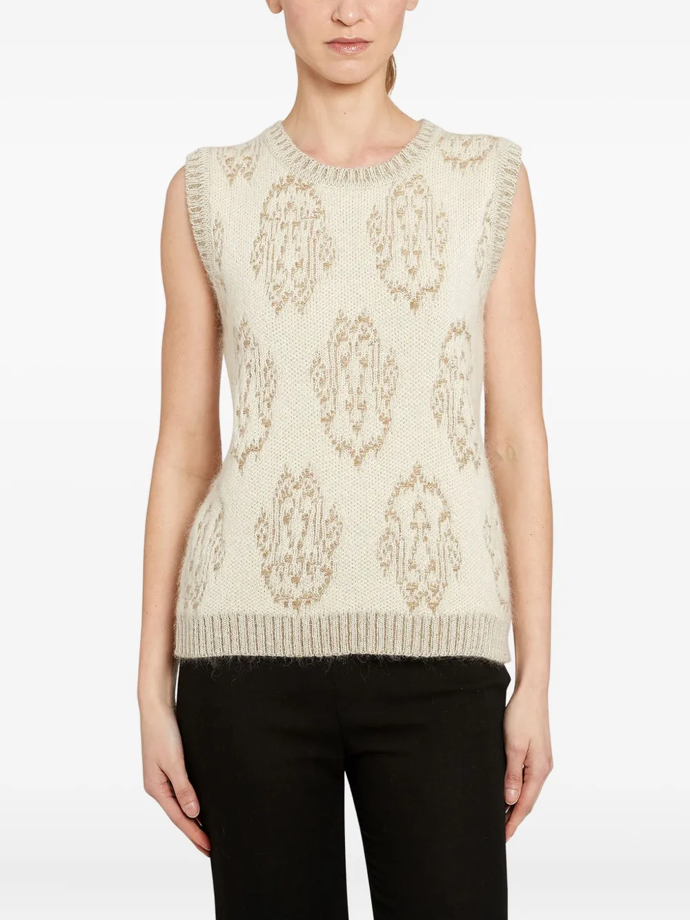 Giambattista Valli Ikat-pattern sleeveless vest | Vests & Tank Tops | Image 2