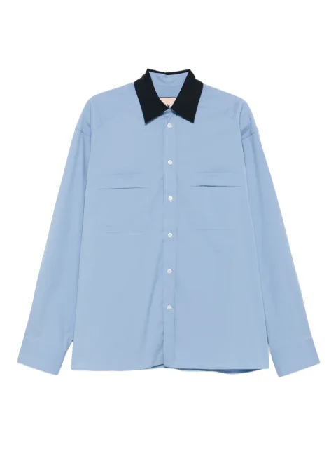 Plan C two-toned long-sleeve shirt