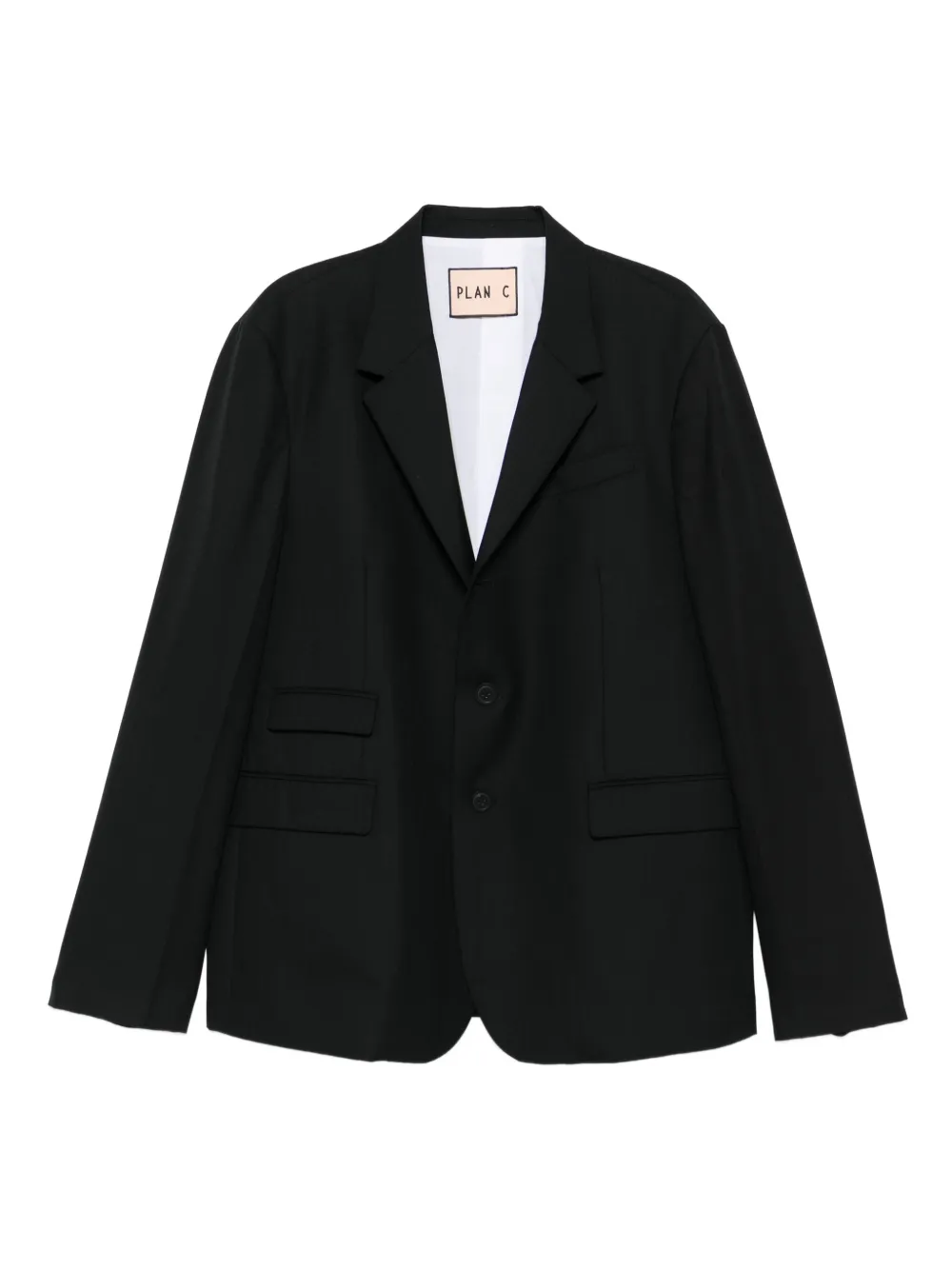 Plan C single-breasted blazer | Black | Image 1