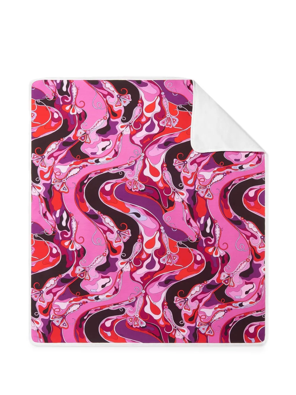 PUCCI Junior floral-print blanket | Pink | Image 1
