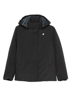 Comme Des Garçons Play x K-Way Zipped Hooded Jacket | Black | FARFETCH