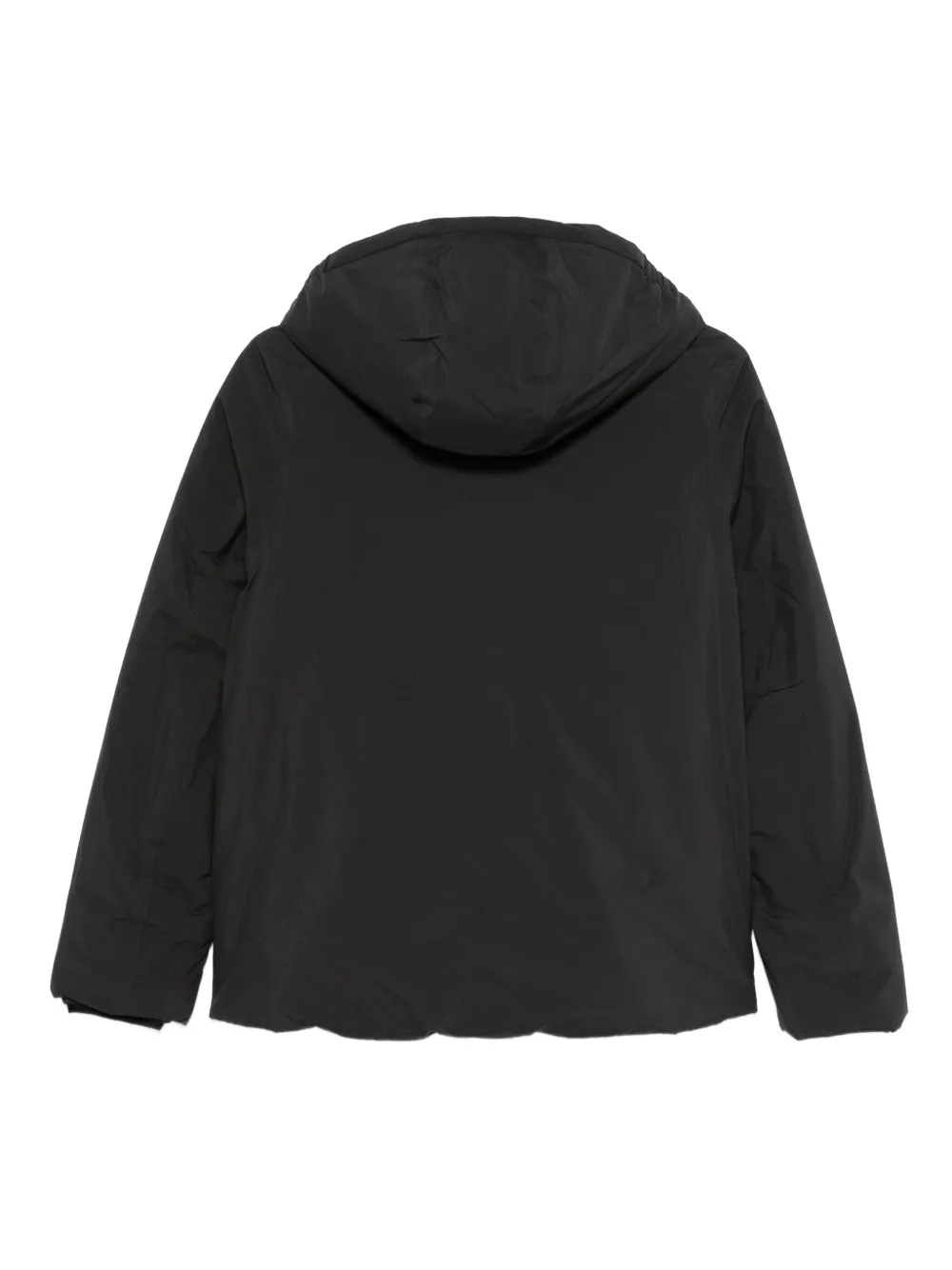 K-way Hooded Puffer Jacket In Black
