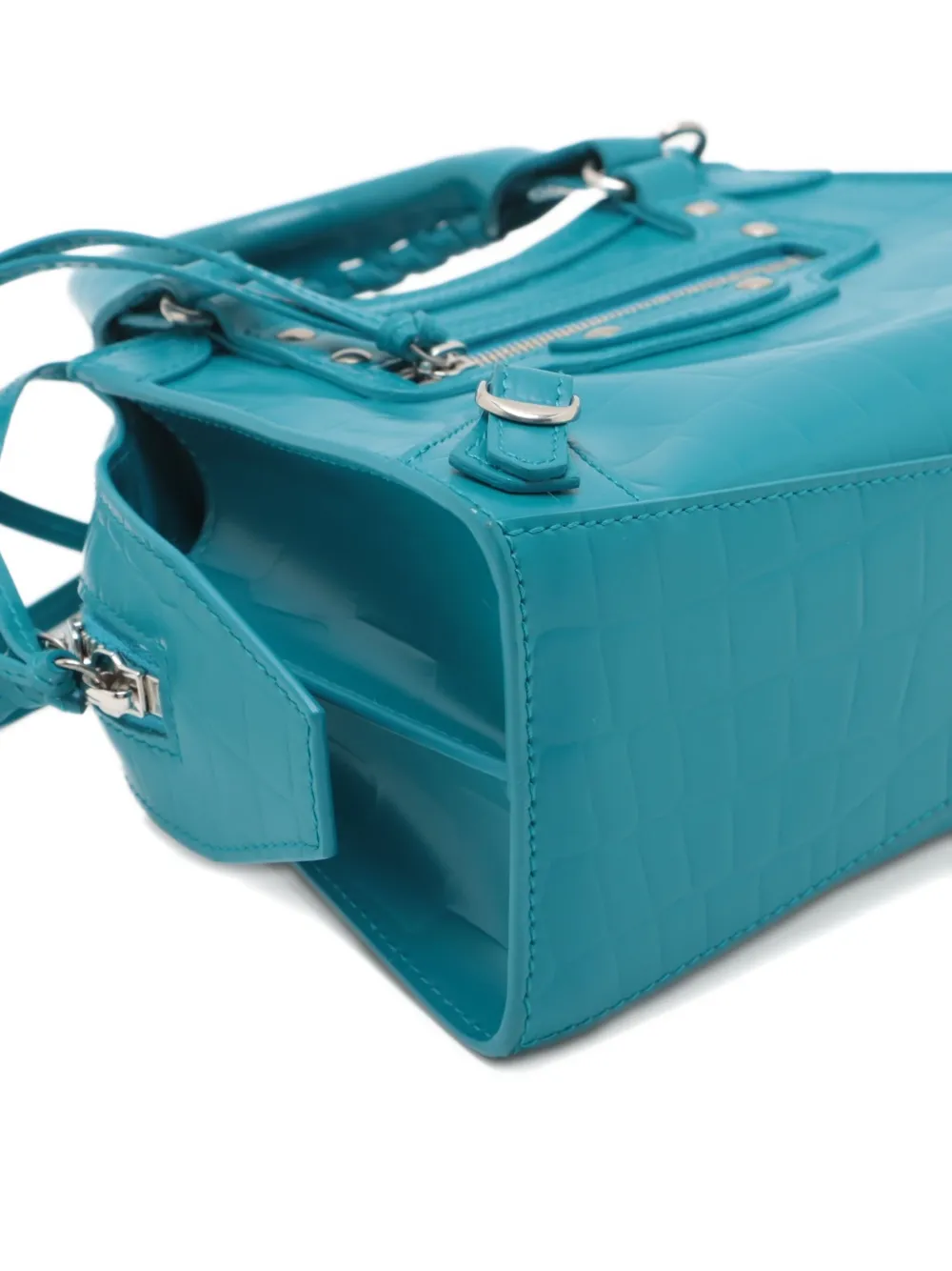 Pre-owned Balenciaga Mini City Neo Tote Bag In Blue
