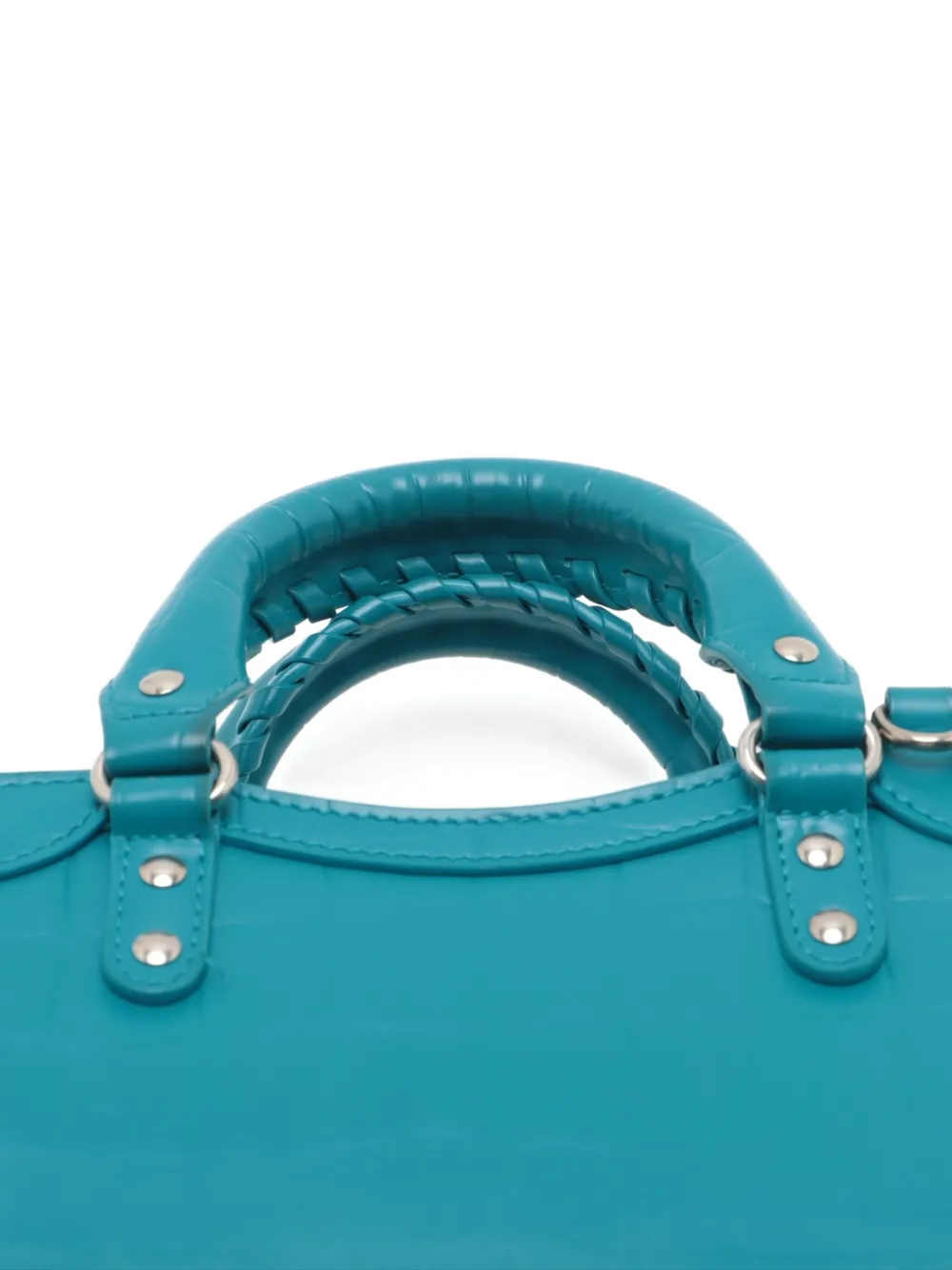 Pre-owned Balenciaga Mini City Neo Tote Bag In Blue
