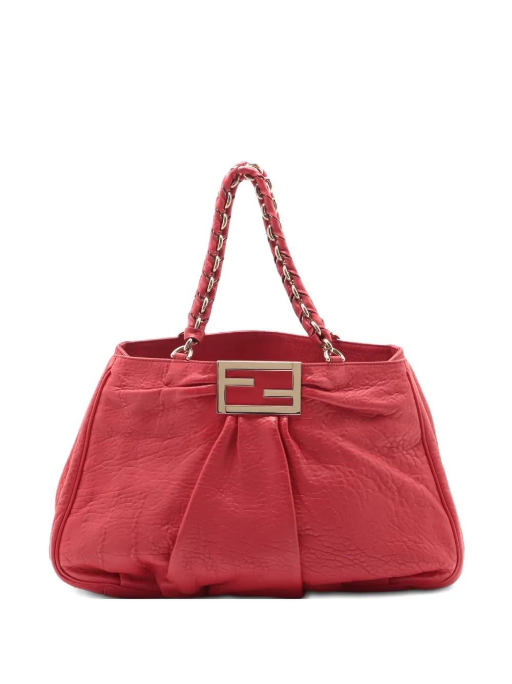 Fendi Pre-Owned Mira leather tote bag - Rosso