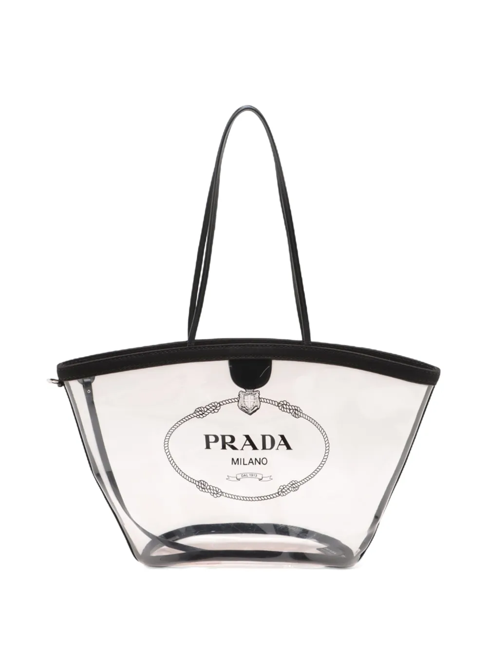 Prada Pre-Owned Plexi tote bag - ホワイト Prada Pre-Owned Plexi tote bag - ホワイト