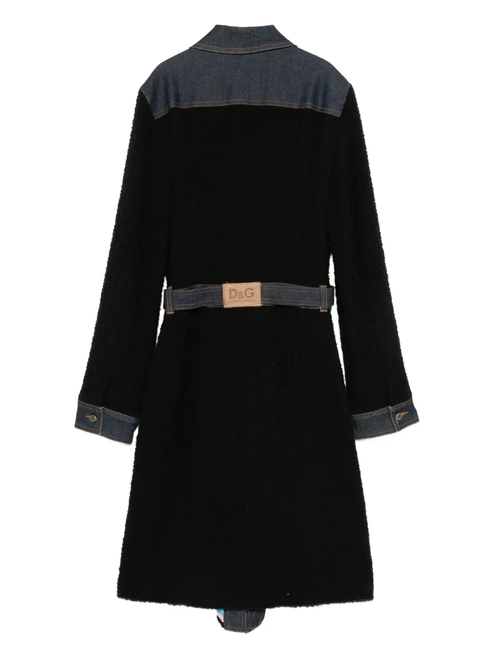 Dolce & Gabbana Pre-Owned 2000s jas van wolblend - Zwart
