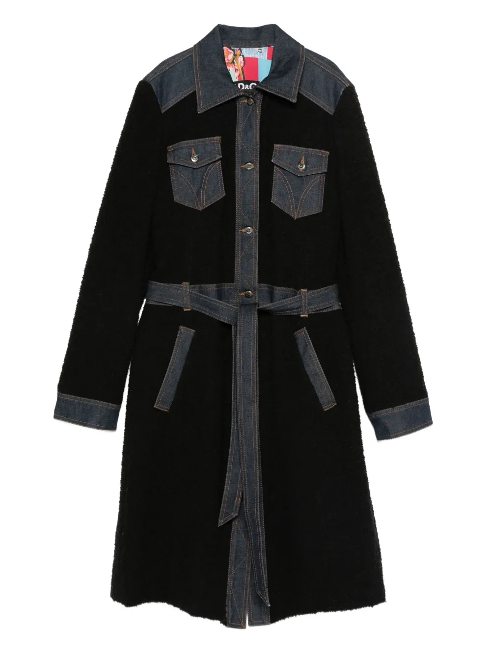 Dolce & Gabbana Pre-Owned 2000s wool blend coat | Black | Image 1