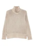 Avant Toi high-neck ribbed-knit sweater - Neutrals