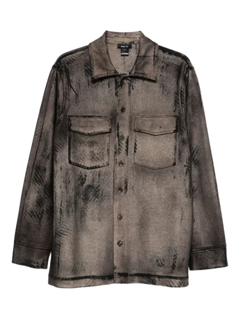 Avant Toi abstract-print button-down shirt