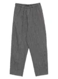 Apuntob elastic-waistband striped trousers - Grey