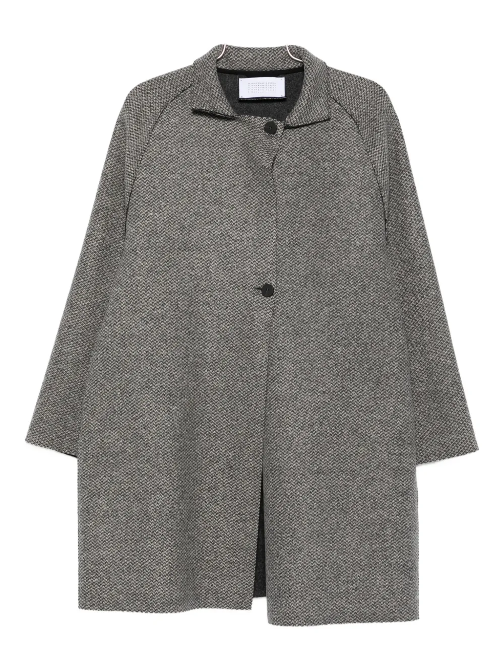 Harris Wharf London raglan-sleeve textured coat | Grey | Image 1