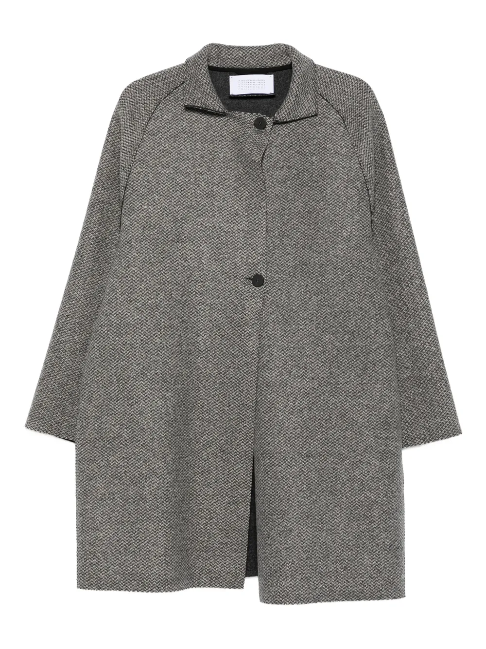 Harris Wharf London raglan-sleeve textured coat | Grey | Image 1