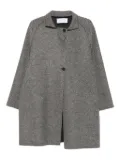Harris Wharf London raglan-sleeve textured coat - Grey