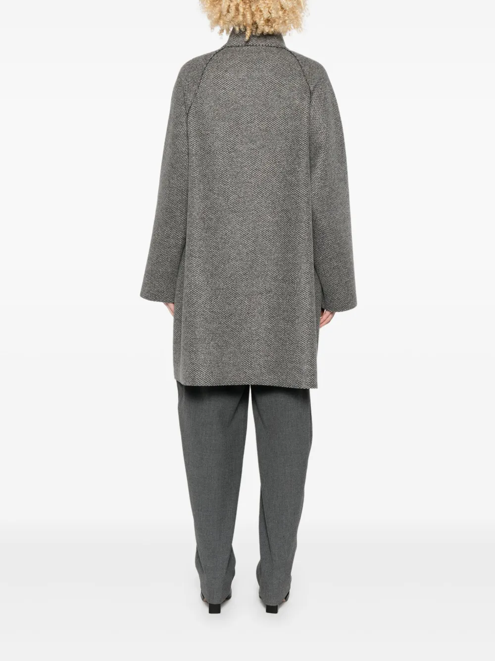 Harris Wharf London Jas met raglan mouwen en textuur Grijs