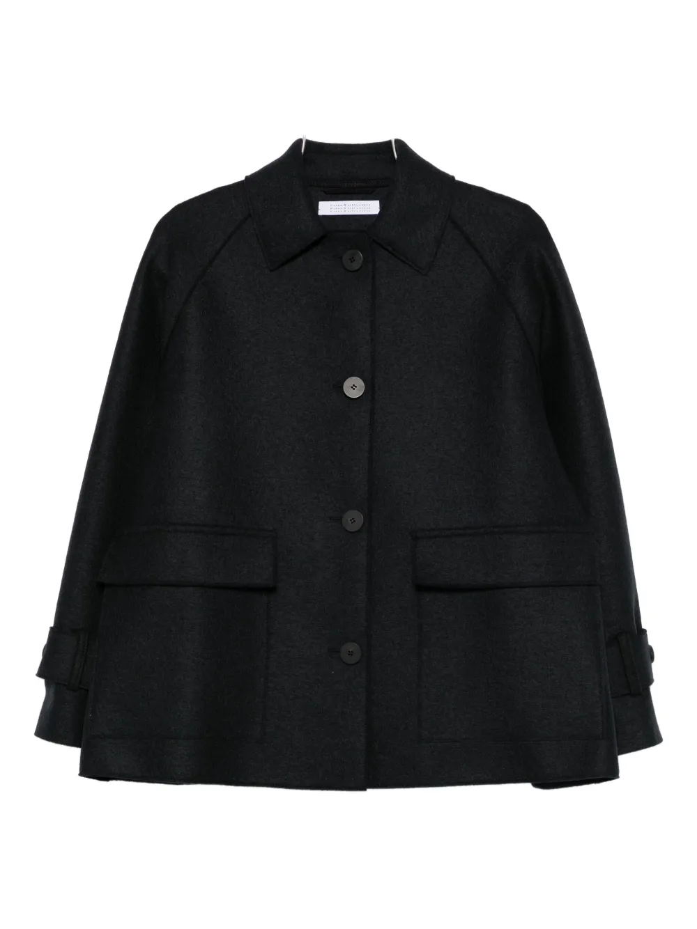 Harris Wharf London button-fastening flap-pocket jacket | Blue | Image 1
