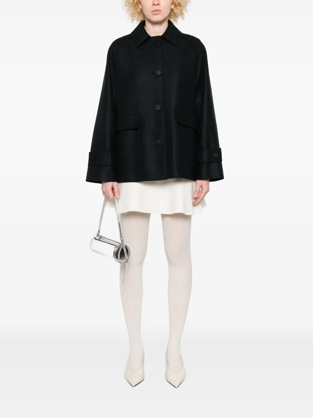 Harris Wharf London button-fastening flap-pocket jacket | Oversized Jackets | Image 2