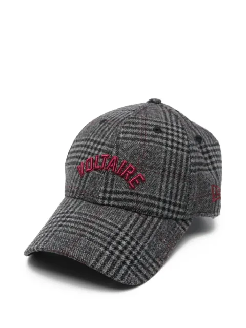 Zadig&Voltaire logo-embroidered checked cap