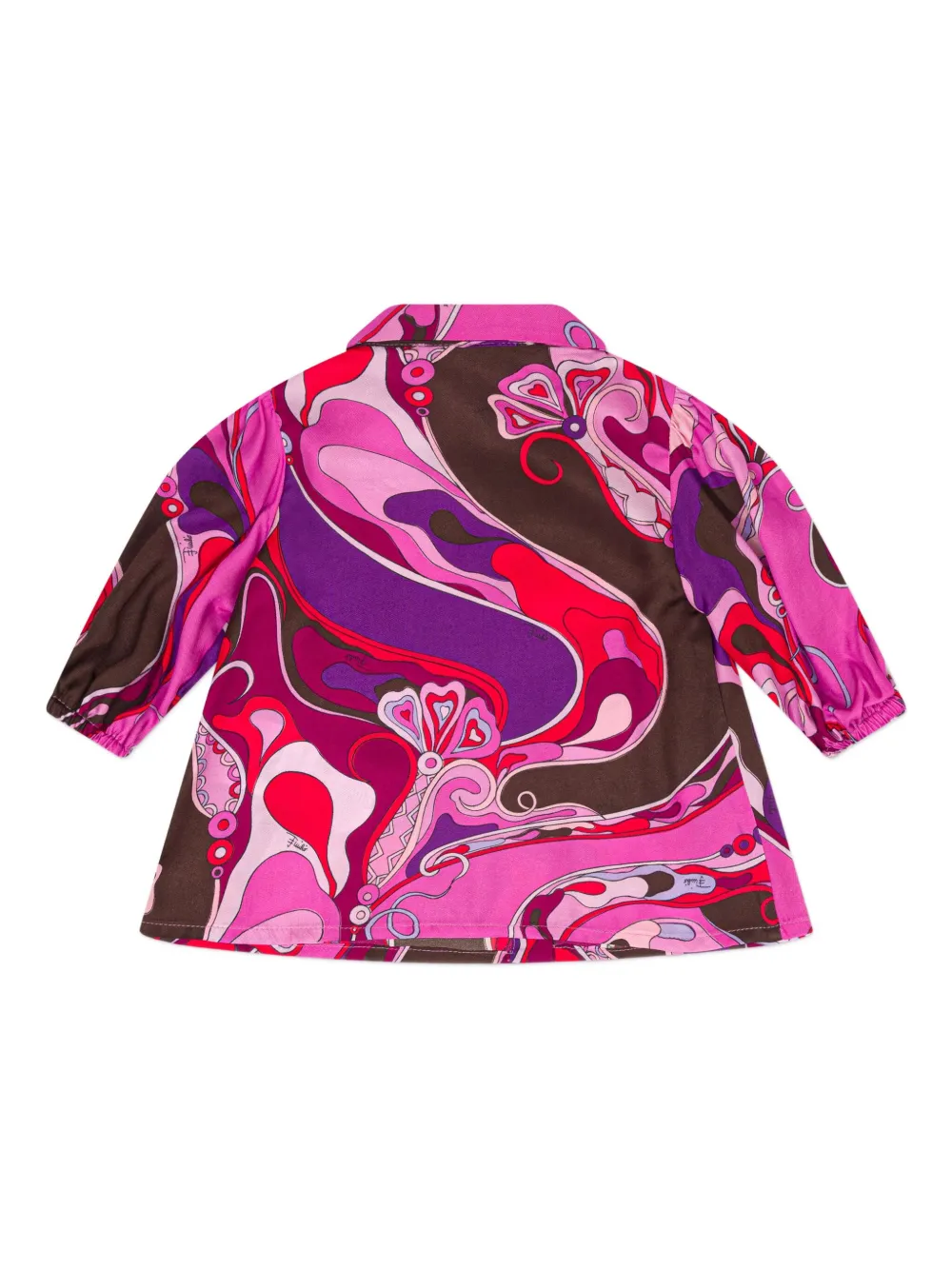 PUCCI Junior patterned shirt dress - Roze