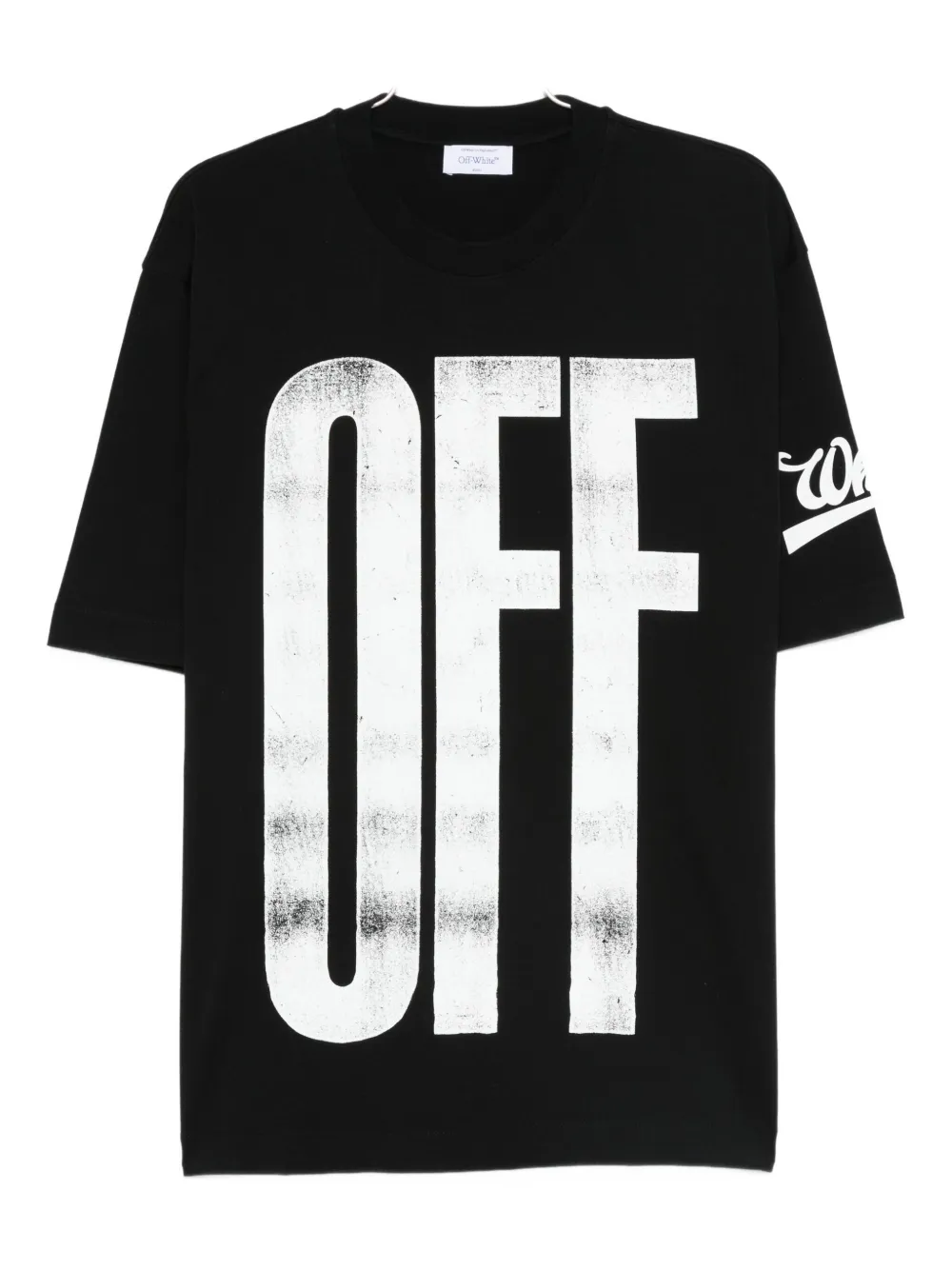 Off-white Graphic Skate Design Crewneck Short Sleeve T-shirt In Black