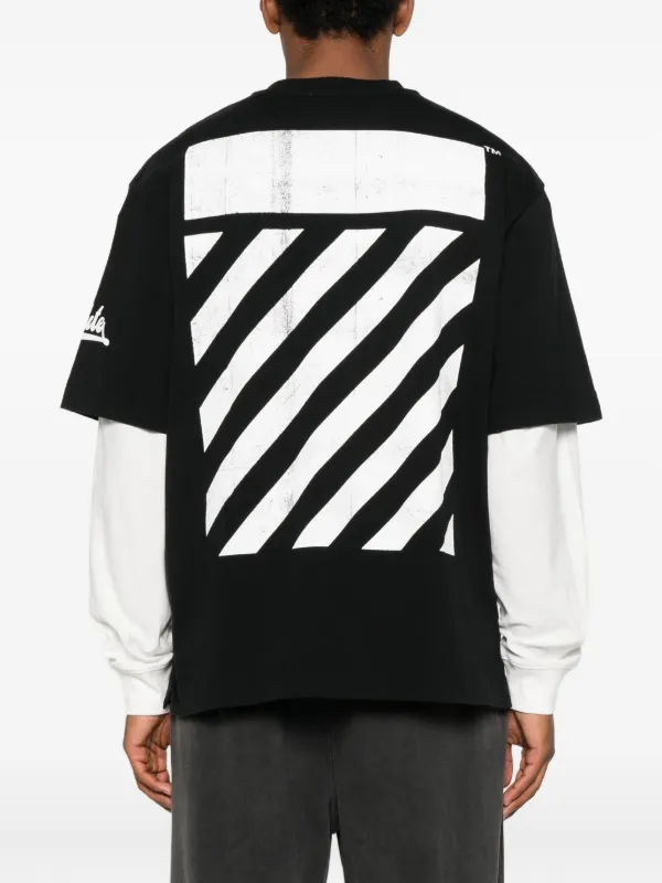 Off-White logo-print T-shirt | Black | FARFETCH