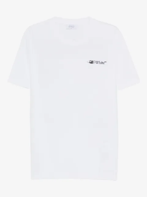 Off-White logo-embroidered T-shirt