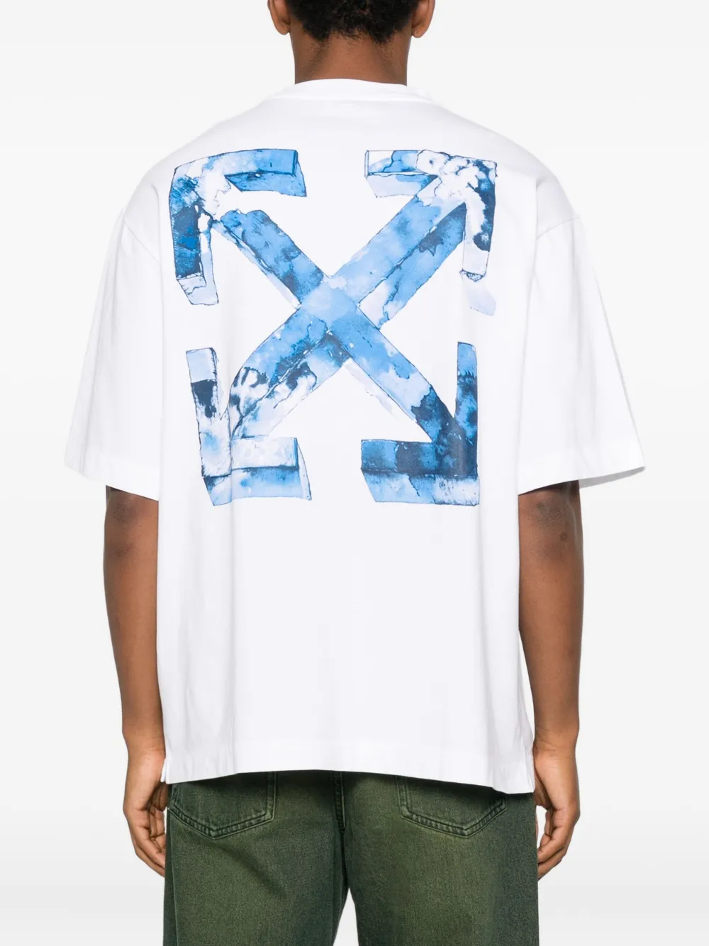 Off-white Arrow Graphic Short Sleeve T-shirt In White
