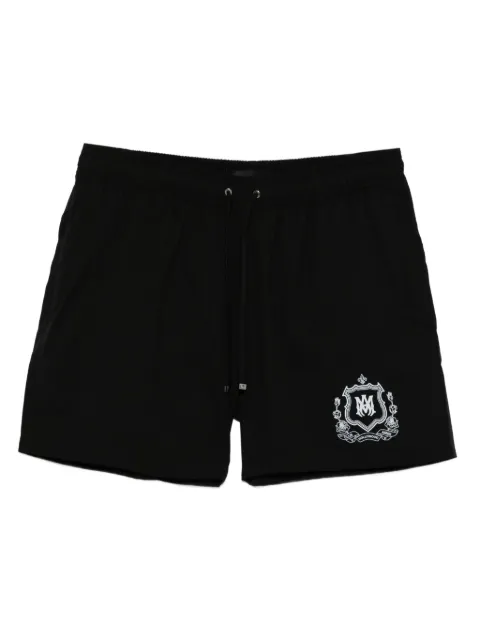 AMIRI crest-logo swim shorts