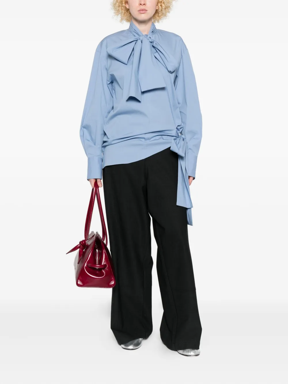 Plan C panelled straight-leg trousers - Zwart