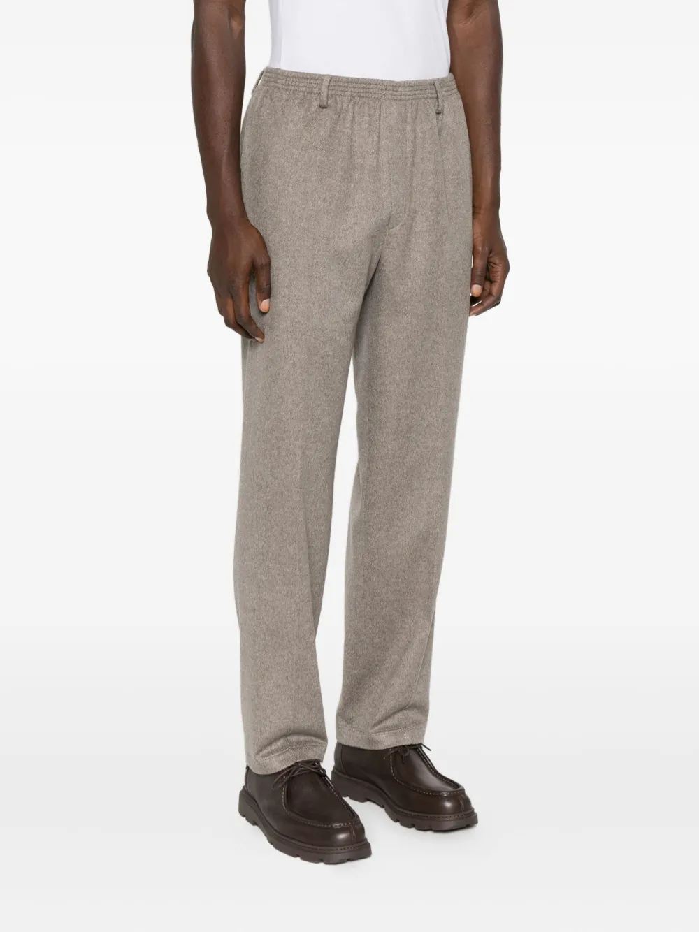 Cellar Door Elastic-waist Trousers In Neutral