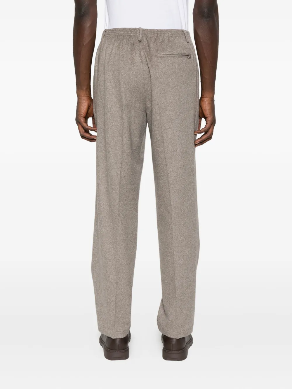 Cellar Door Elastic-waist Trousers In Neutral
