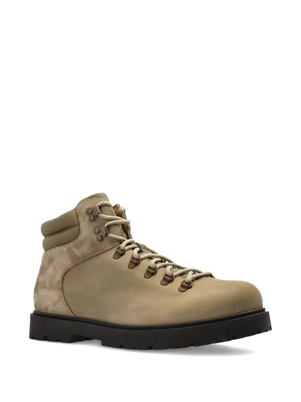 Birkenstock Lace-up Padded Collar Boots In Neutral