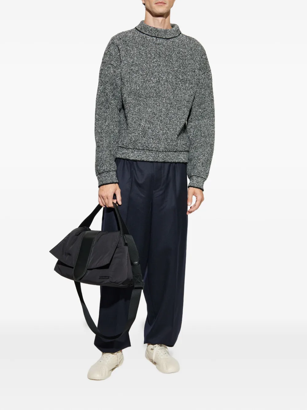 Jacquemus mock-neck sweater - Grijs