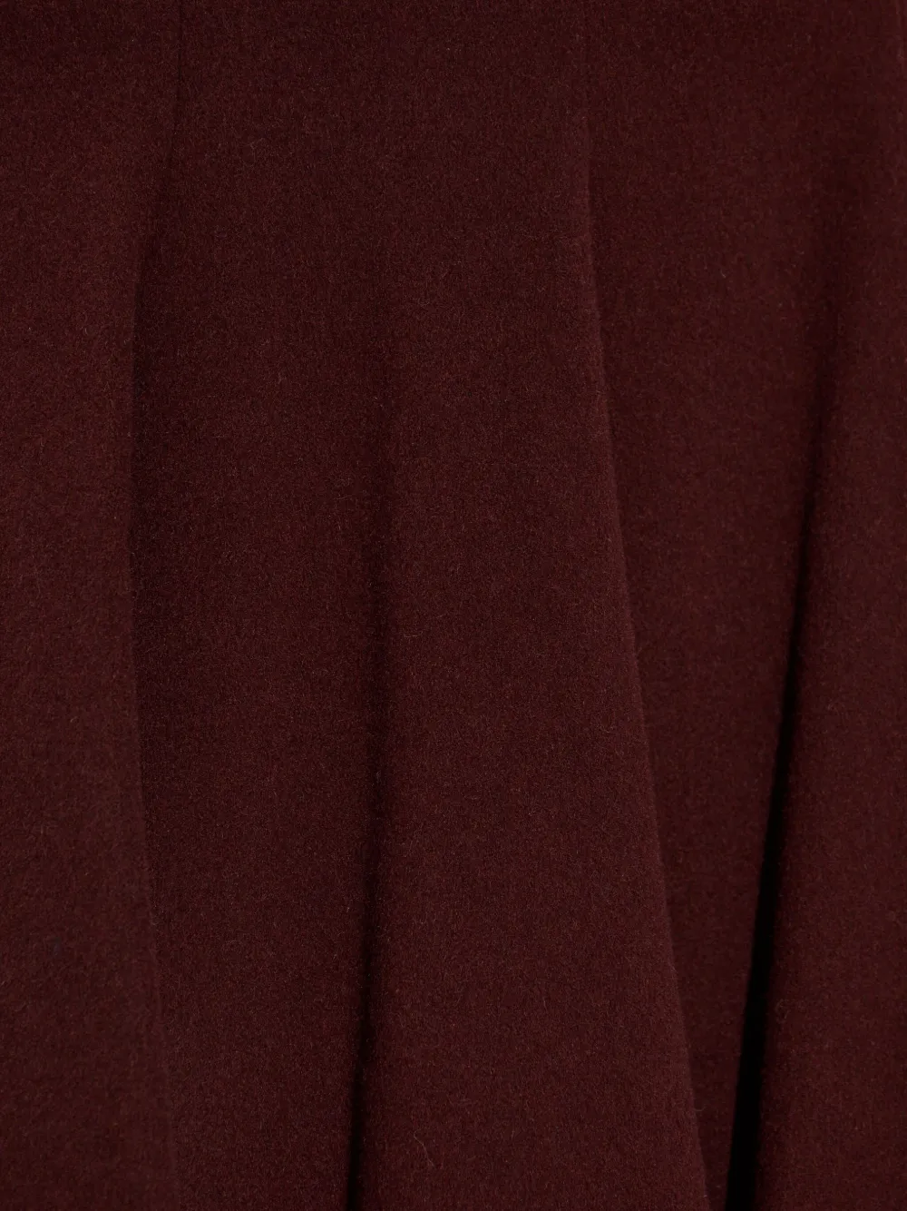 Max Mara Brava Pleated Mini Skirt In Burgundy