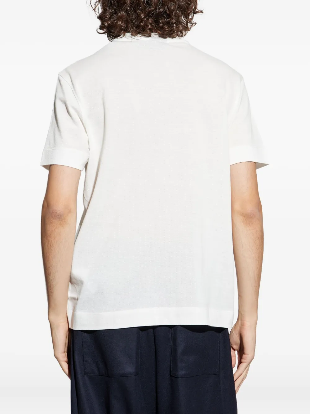 Emporio Armani Katoenen T-shirt met logo Wit