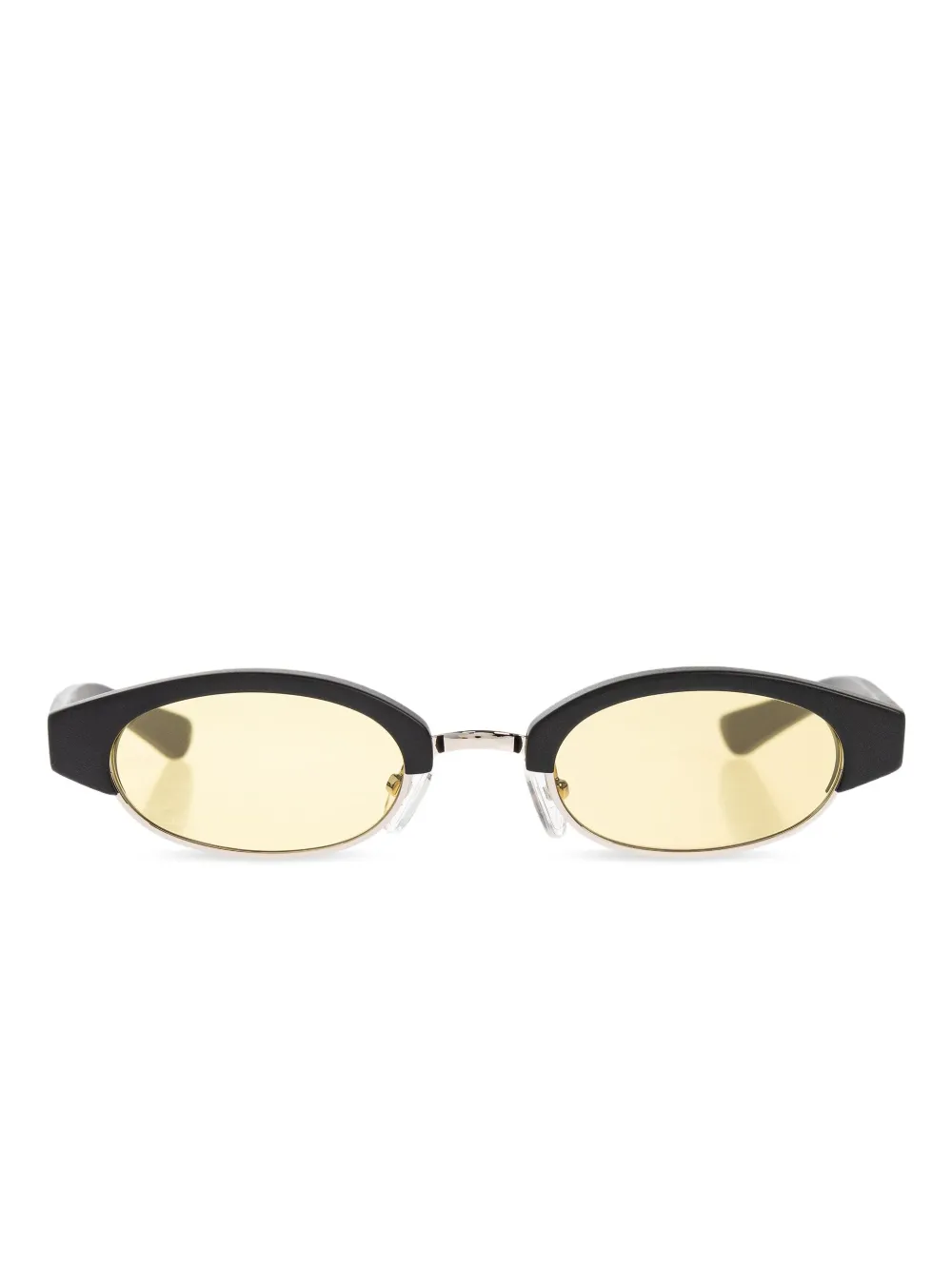 Alexander McQueen Eyewear oval-frame sunglasses - Nero