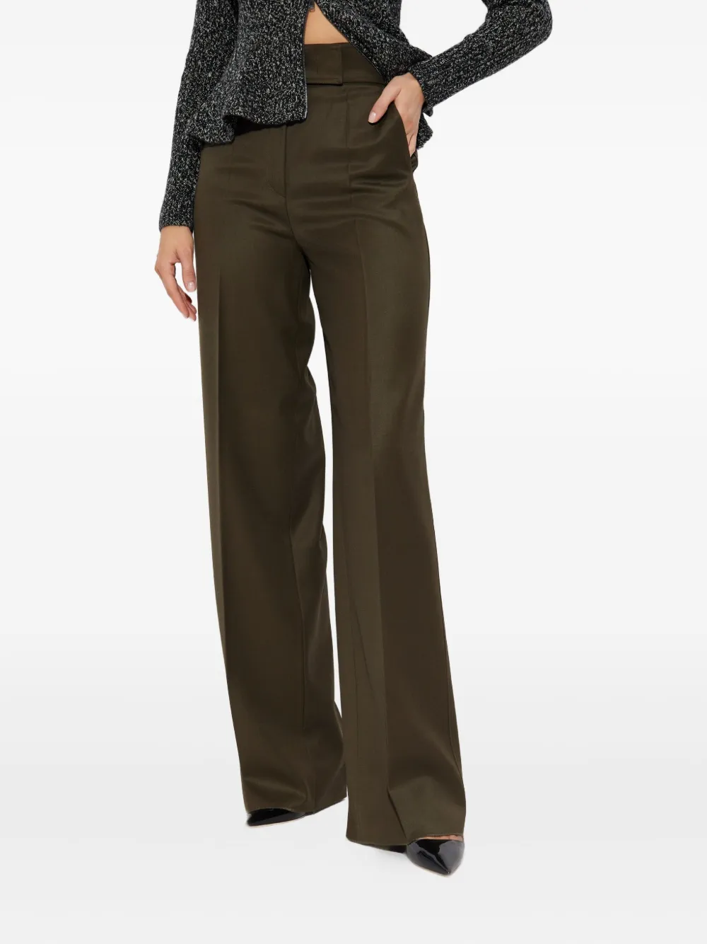 Max Mara Arturo high-waist broek Bruin