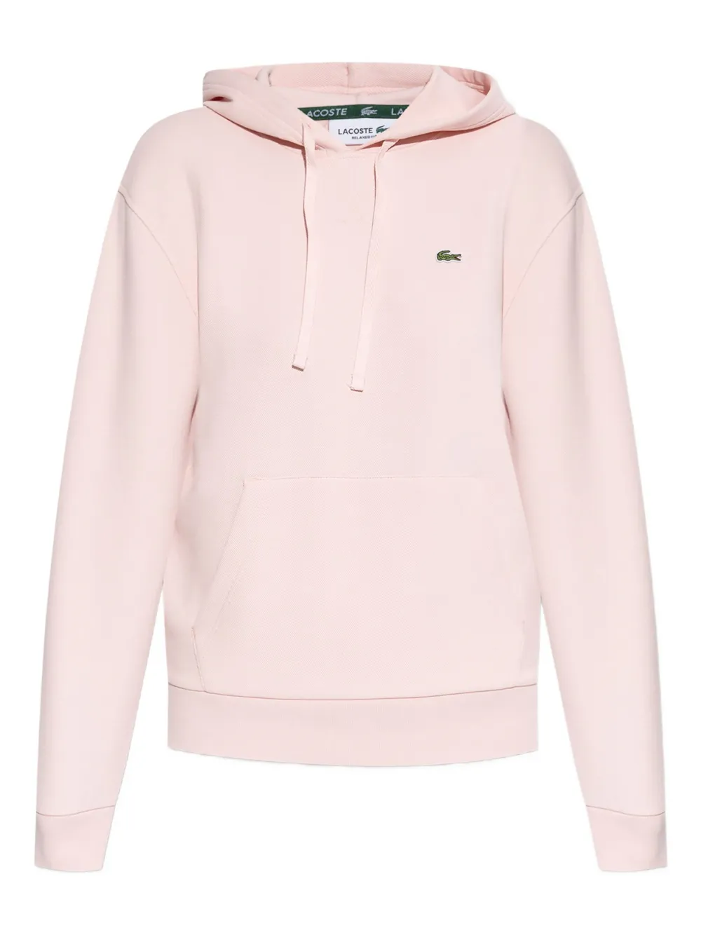Lacoste piqué hoodie | Pink | Image 1
