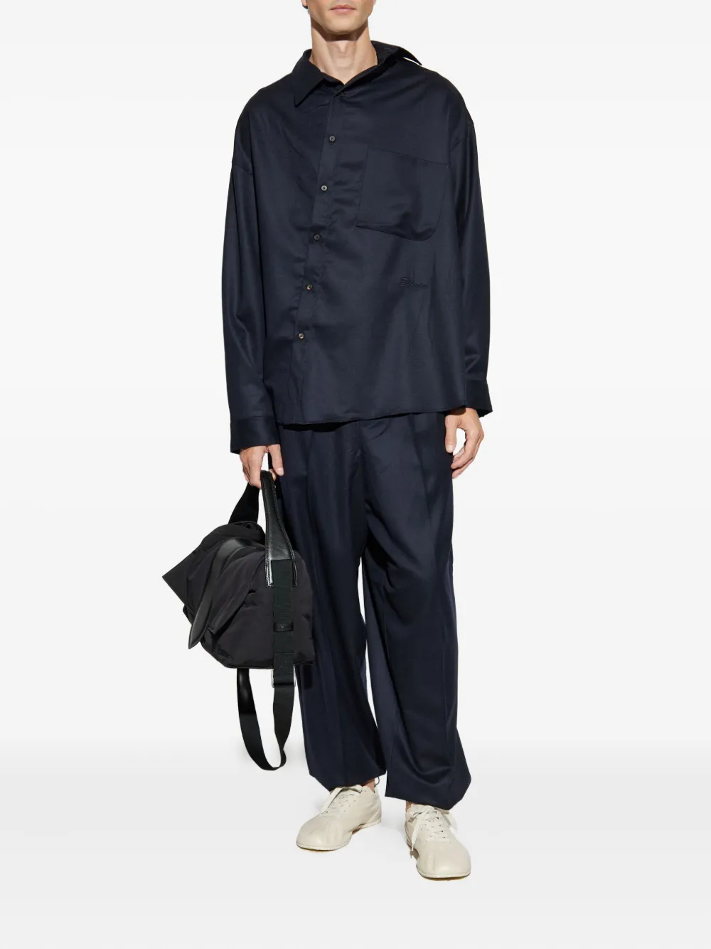 Jacquemus Broek met elastische taille - Blauw
