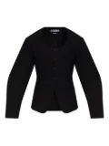 Jacquemus button-fastening balloon-sleeve jacket - Black