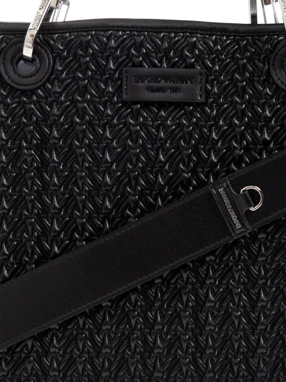 Emporio Armani Myea Medium Shopping Bag In Black