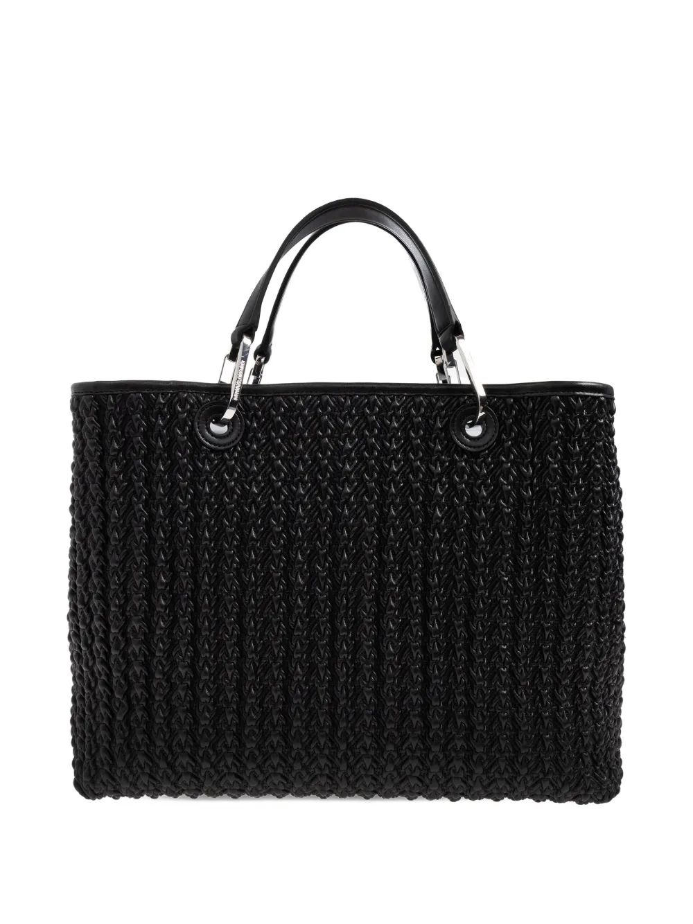 Emporio Armani Myea Medium Shopping Bag In Black