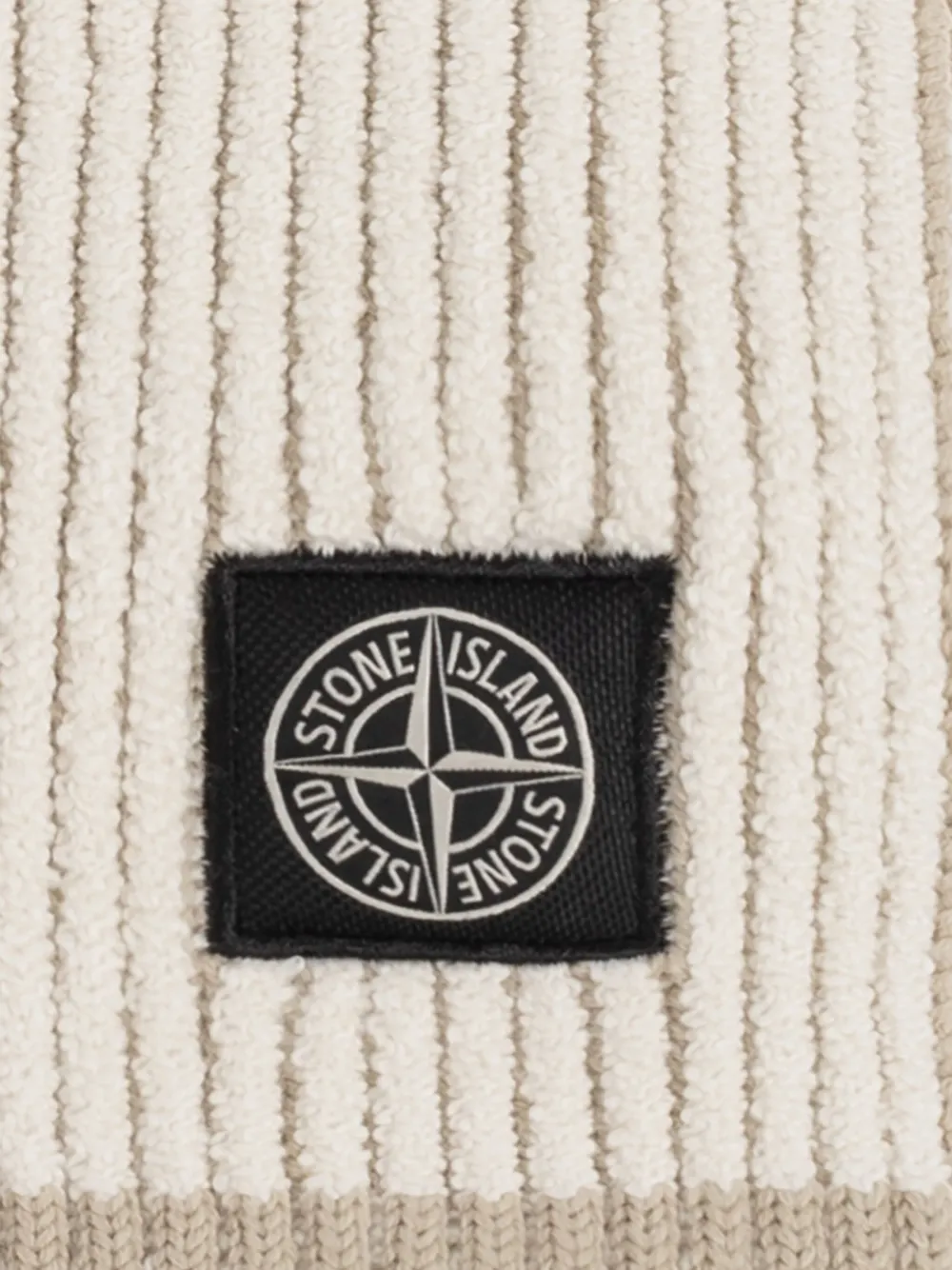 Stone Island Sjaal met logopatch Beige