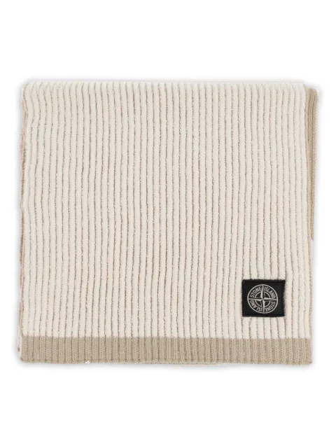 Stone Island logo-patch scarf
