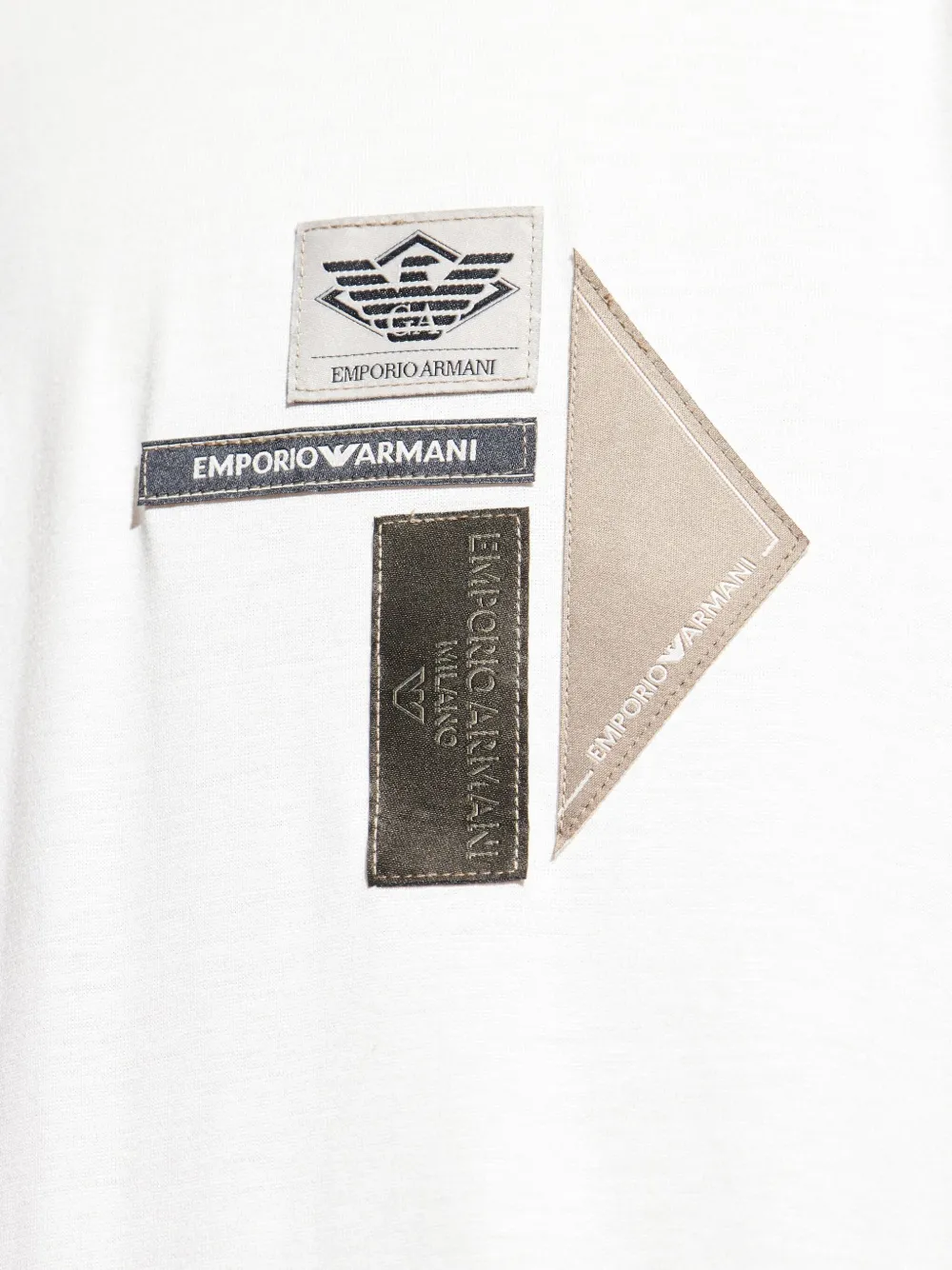 Emporio Armani T-shirt met logopatch Wit