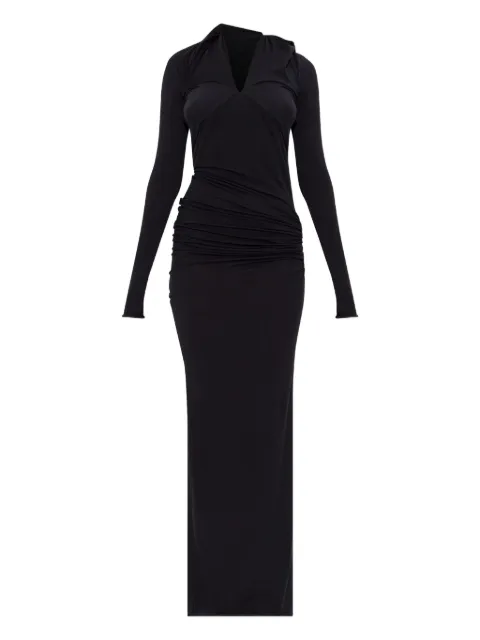 ENTIRE STUDIOS draped cowl-neck maxi dress