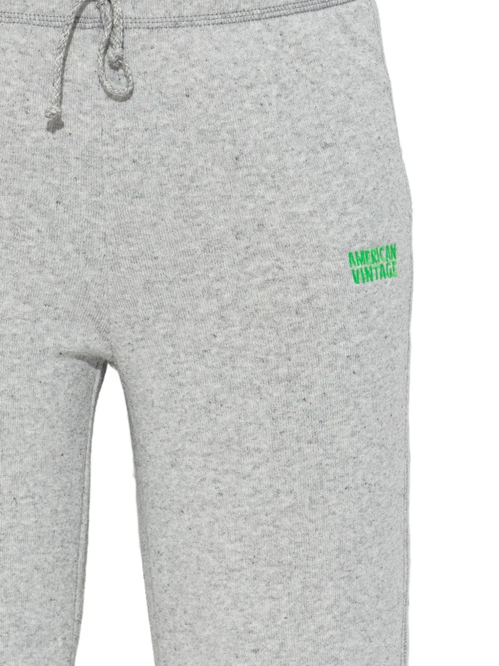 American Vintage Drawstring Side-split Trousers In Gray