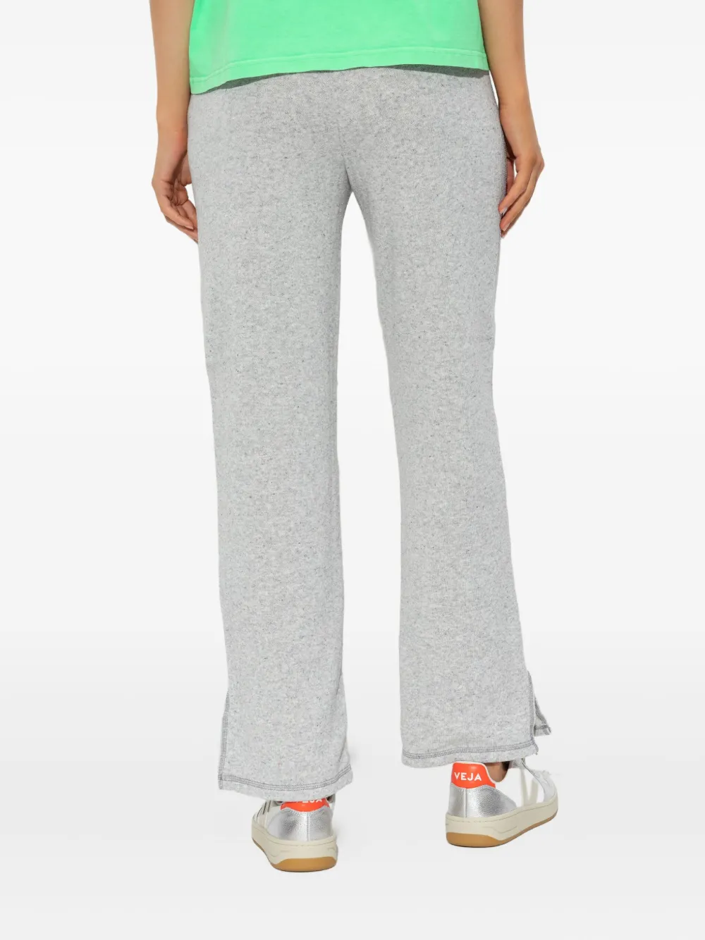 American Vintage Drawstring Side-split Trousers In Gray