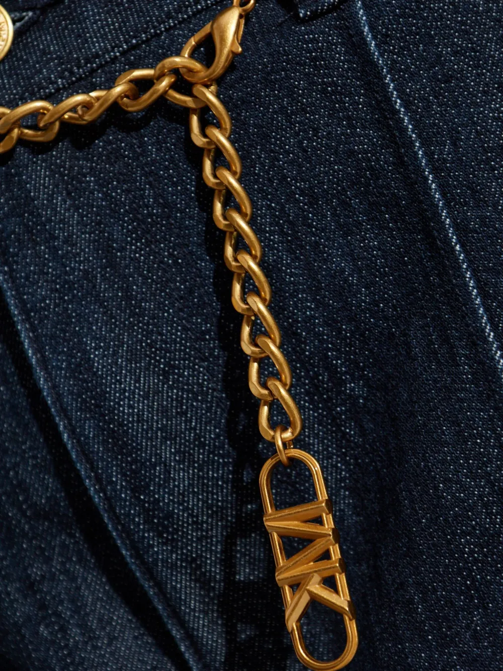 Michael Michael Kors Logo-plaque Flared Jeans In Blue